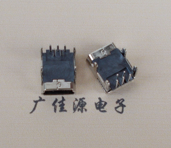 从化Mini usb 5p接口,迷你B型母座,四脚DIP插板,连接器