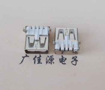 从化USB AF母座 LCP 耐高温250度280度 环保白胶芯