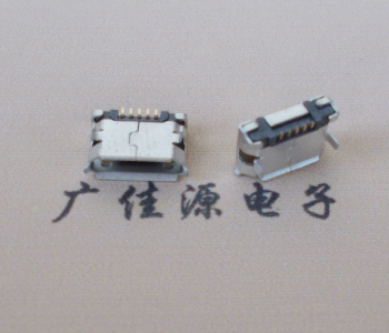 从化Micro USB卷口 B型(无柱）插板脚间距6.4普通端子