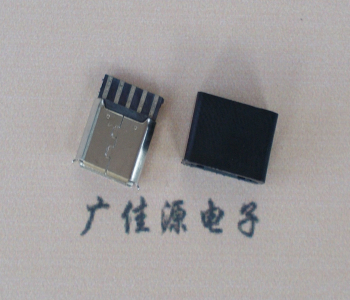 从化麦克-迈克 接口USB5p焊线母座 带胶外套 连接器