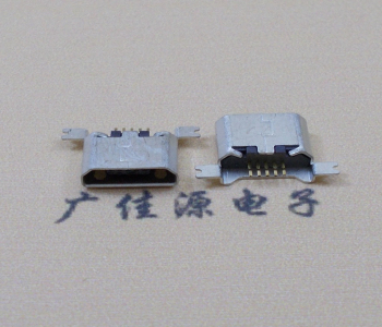 从化MK USB B Type 沉板0.9母座后两脚SMT口不卷边