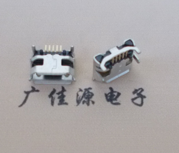 从化Micro USB母座牛角间距7.2x6.6mm加长端子定位柱