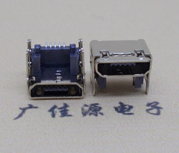 从化MICRO USB 5P母座 SMT垫高 L=4.15双壳