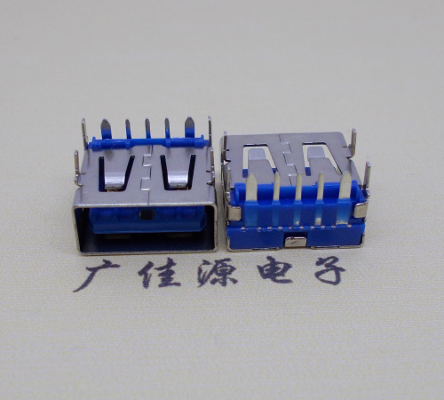 从化 USB5安大电流母座 OPPO蓝色胶芯,快速充电接口